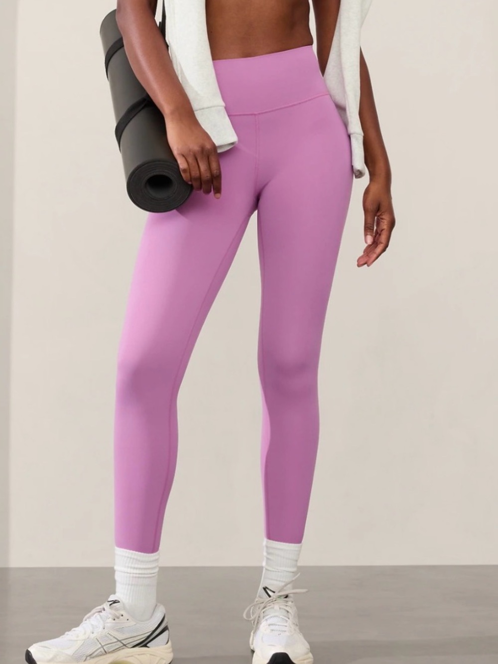 Athleta transcend 7/8 High-Rise Leggings pink